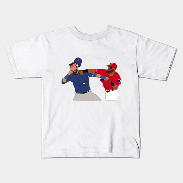 Odor vs Bautista Kids T-Shirt by SickSticksCo